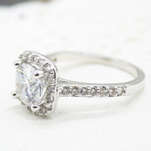 Load image into Gallery viewer, 2.00 CT Cushion-Cut Queen White Elements Ring Official Gemz
