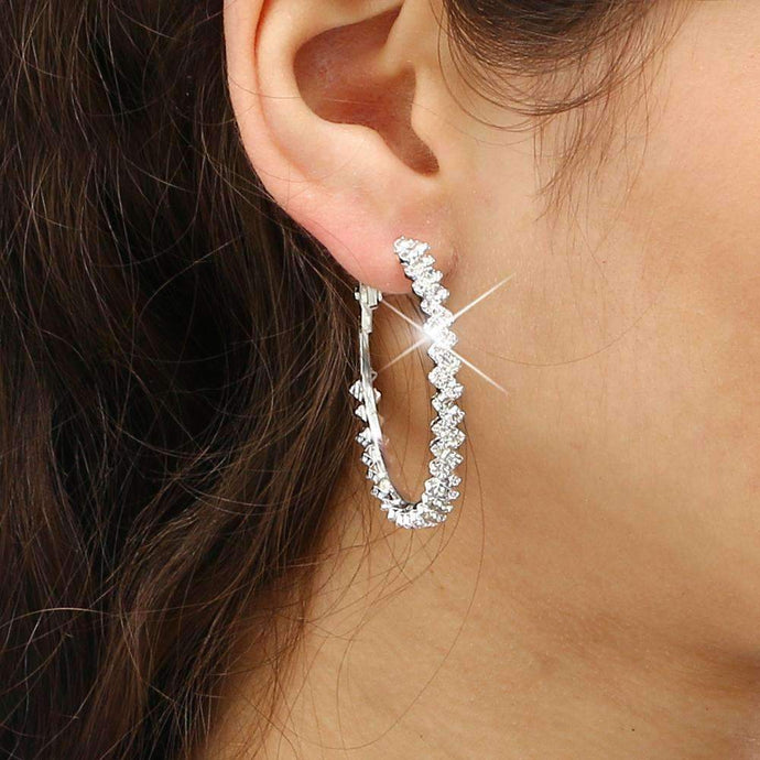 Crystal Hoop Earrings Official Gemz