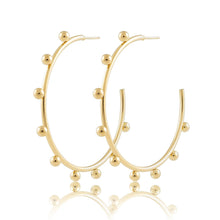 Load image into Gallery viewer, Large Erin Studded Hoops Official Gemz
