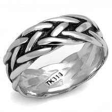 Load image into Gallery viewer, Mens Braided Wheat Stainless Steel Ring Official Gemz
