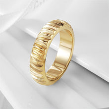 Load image into Gallery viewer, Modern Ribbed Ring Official Gemz
