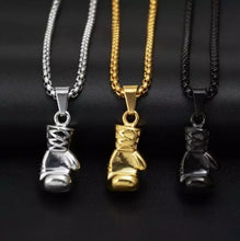 Load image into Gallery viewer, Plated Boxing Glove Pendant Necklace Official Gemz
