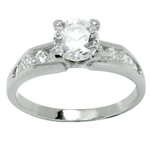 Load image into Gallery viewer, Classic Style Prong Set Engagement Side Stone Accent Ring
